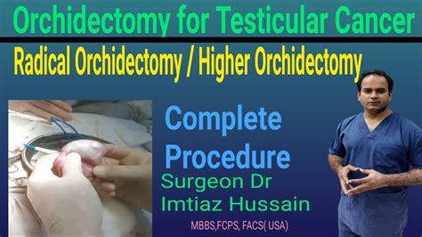 orchiectomy radical tumor inguinal approach
